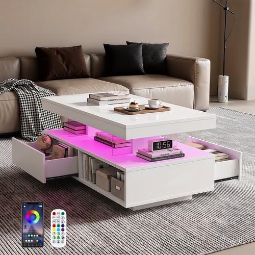 Couchtisch mit schubladen rgb - couchtisch,