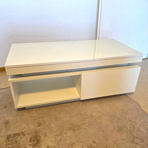Couchtisch weiß hochglanz 1 - weiß, hochglanz,