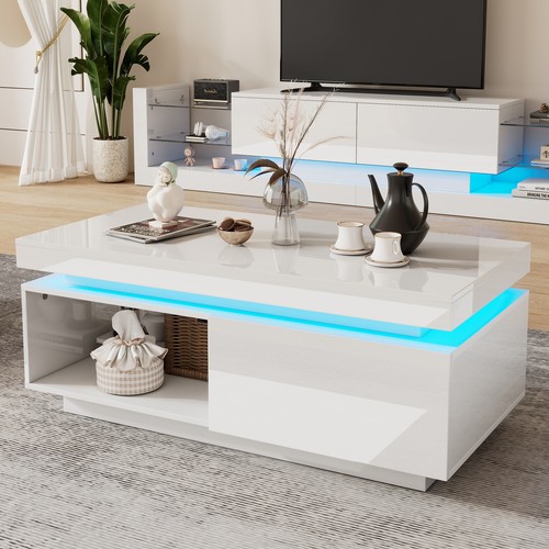 Moderner hochglanz couchtisch - moderner,