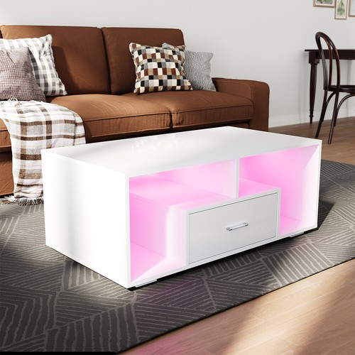 Couchtisch sofatisch mit led - sofatisch,