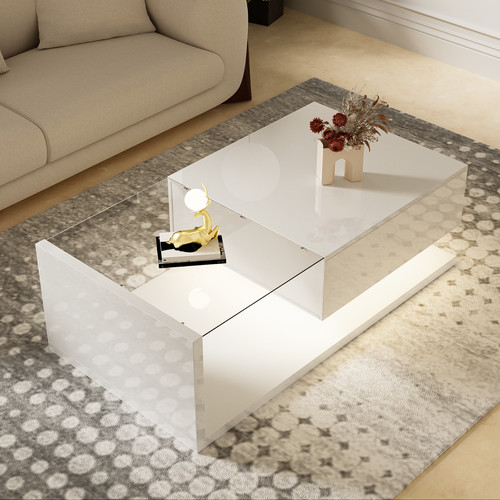 Couchtisch mit led - mit, led-beleuchtung