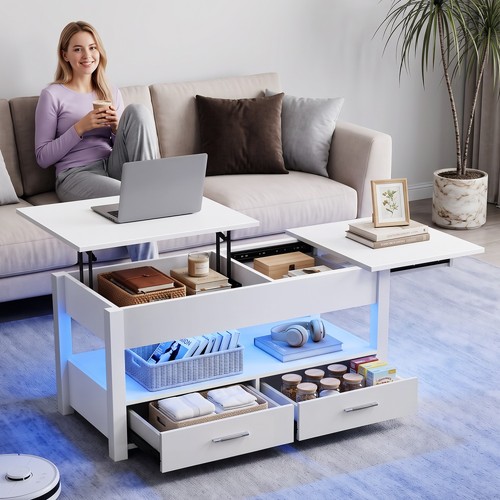 Weiß couchtisch sofatisch - weiß,