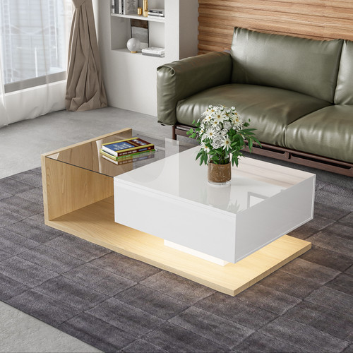 Couchtisch mit schubladen led - mit,