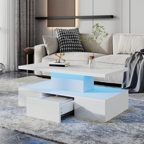 Couchtisch mit led beleuchtung - mit,