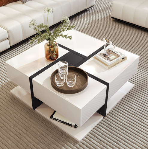 Couchtisch mit schubladen - 4,